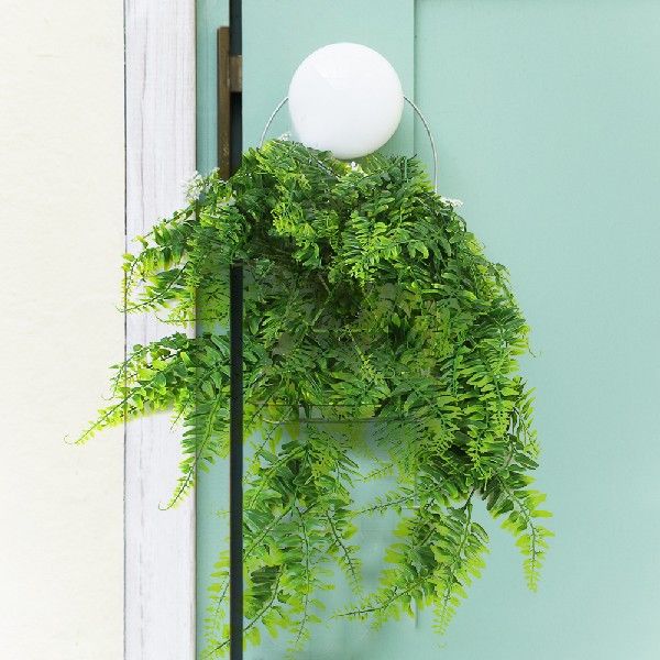 2pcs Artificial Green Plant Ferns Plants Fake Ivy Leaves