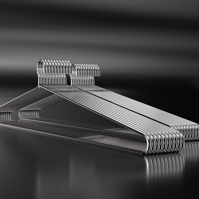 大衣架晒被子晾床单被套不锈钢实心加粗长超大号衣架家用浴巾神器