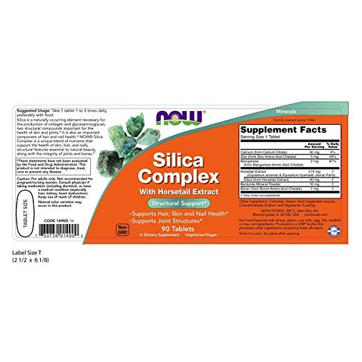 NOW Supplements, Silica Complex, 90 Tablets