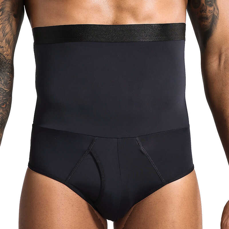 双层束腰收腹运动加长款塑身裤