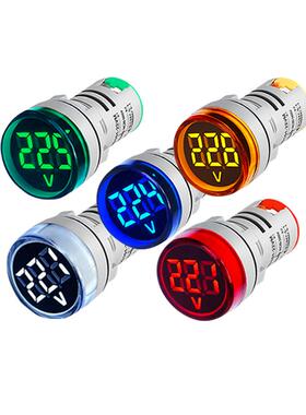 交流电压表110v220v380电压测量仪指示显示灯数显表头OX-AD16小型