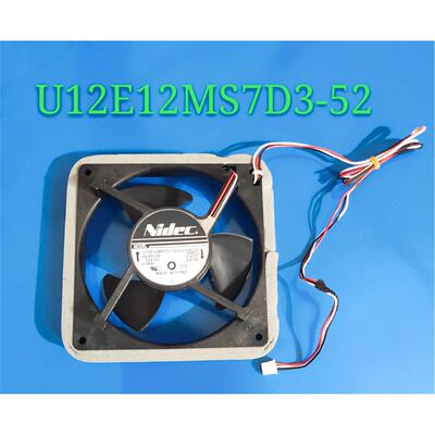 原装 NIDEC U12E12MS7D3-52 12V 0.09A 12CM 冰箱散热风扇