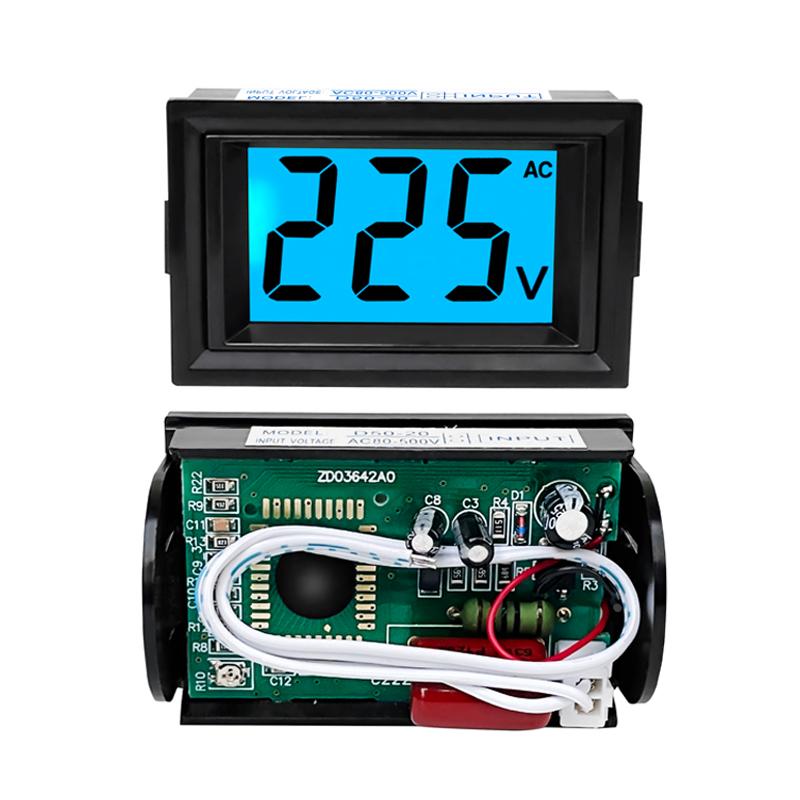 稳压器用交流电压表220V380V数字数显表头替换91L18指针表D50-20