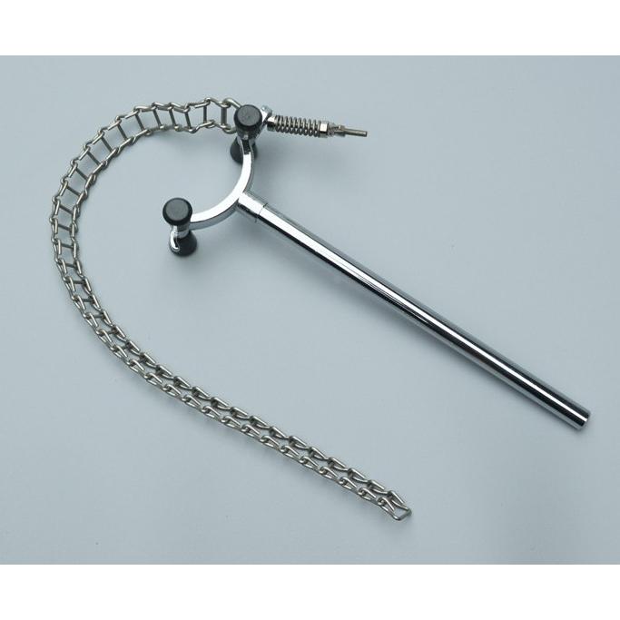 实验室链夹 链条烧瓶夹 层析柱固定夹 圆柱形器具夹万用