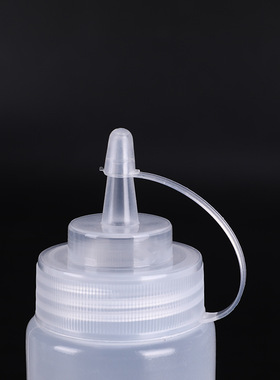 好货1PC White Plastic Squeeze Bottle With Cap Dispenser Bott