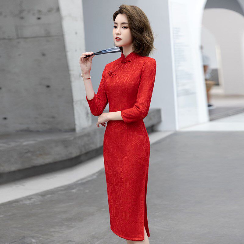 好货高考送考旗袍2025新款旗开得胜中考妈妈穿外嫁女回娘家服装大