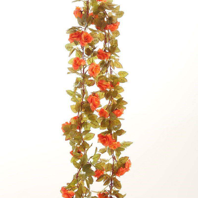 极速空调管装饰遮挡 美观花腾藤蔓缠绕腾条仿真玫瑰花蔷薇假花房