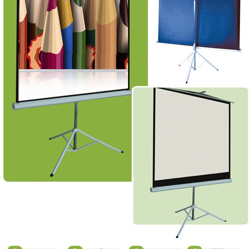 莱特斯LTS三角支架幕布手动幕免打孔72寸84寸100寸120寸150寸4:3