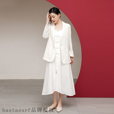 好货Autumn national temperament commuter cardigan solid colo