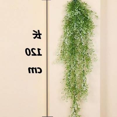 极速厂促墙上装饰绿植欧式假花藤条花工艺道具搭配绿意塑料花草摆