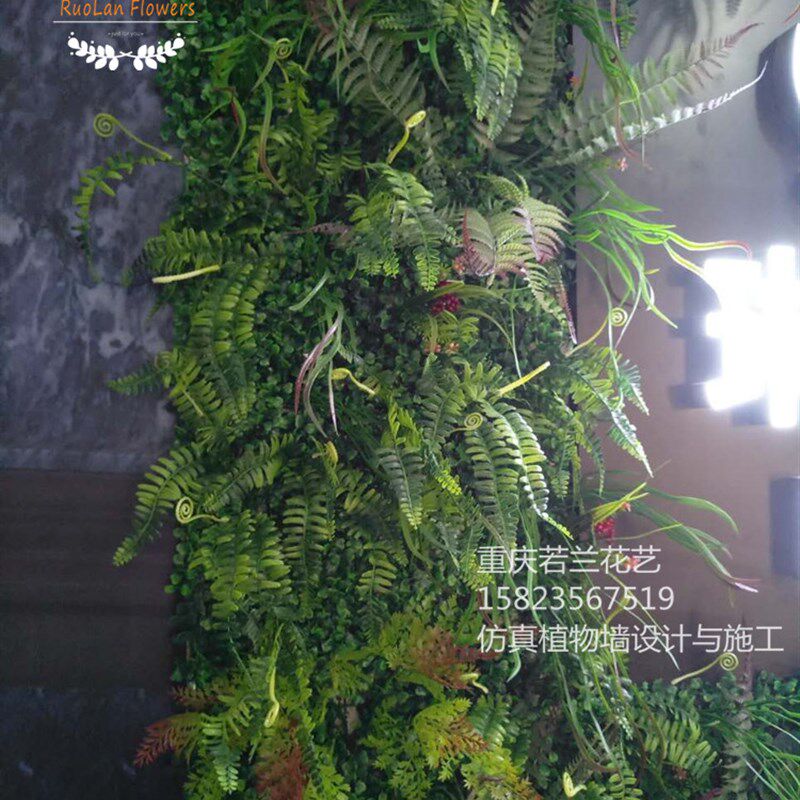 极速重庆绿化仿真草坪背景植物背景草坪门头花卉装饰遮挡墙面花草