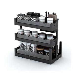 百隆轨道厨房调味拉篮抽屉式?具车内置收纳调料篮整体橱柜调味篮