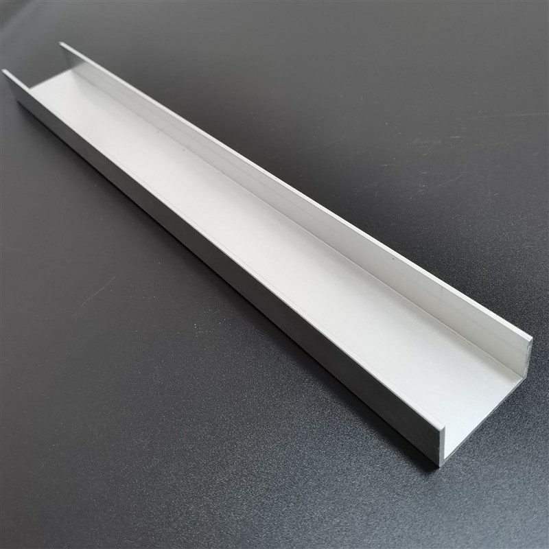铝合金U型槽16*11*0.8内径14.4mmU型卡槽玻璃固定凹型槽包边铝条