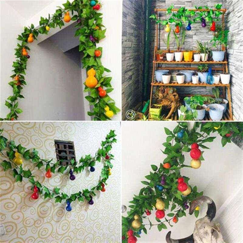 极速仿真葫芦藤蔓水果藤条装饰假蔬菜仿真植物葡萄叶子吊屋顶空调