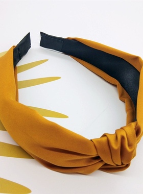 Elegant Solid Knot Hairbands For Women Girl's Headbands W