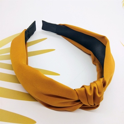 Elegant Solid Knot Hairbands For Women Girl's Headbands W