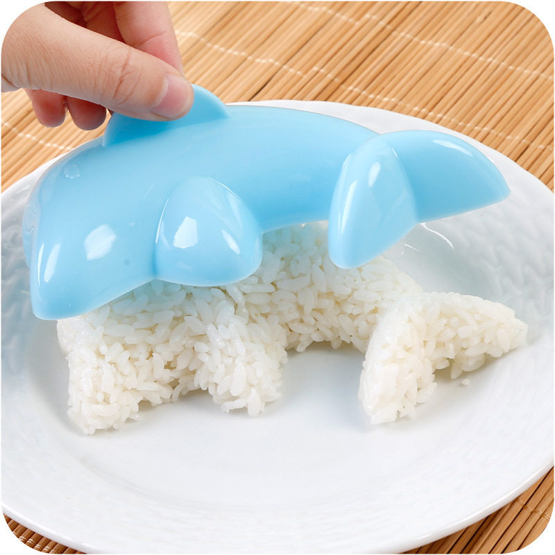 极速摇摇乐海豚米饭模具四件套卡通宝宝饭团模具儿童便当寿司DIY