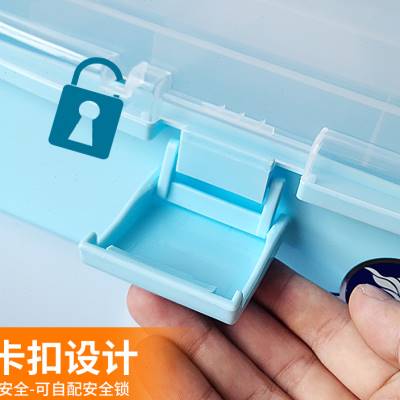 好货多索多西美术工具箱学生用绘画收纳箱水粉水彩手提画箱 颜料