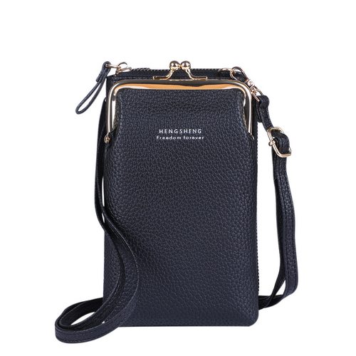 极速2021New Women Purses Solid Color Leather Shoulder Strap