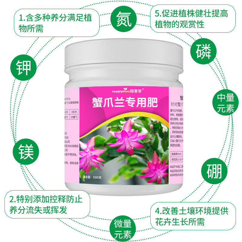 极速蟹爪兰专用肥室内家用花肥复合肥蟹爪兰盆栽植物通用型叶面水