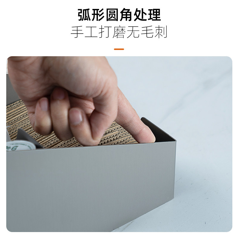 好货果纳免打孔桌面置物杯架不锈钢收纳架炸鸡店放一次性杯子套装