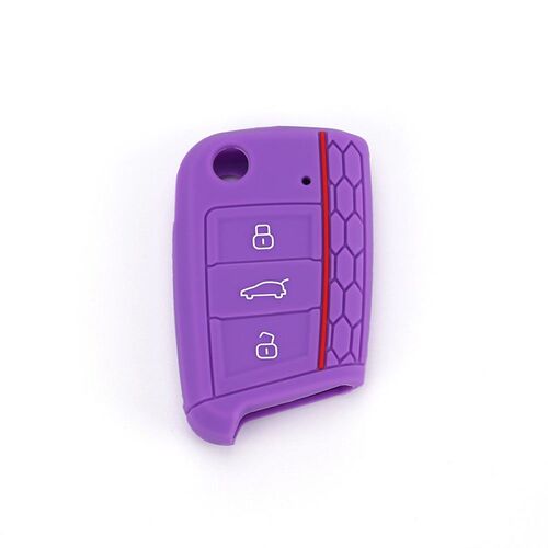 极速Silicone Car Key ver Case For VW Volkswagen Golf 7 MK7 S