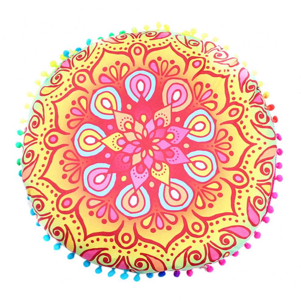 好货Pillowcase Cushions For Sofa Indian Mandala Floor Pillow图片
