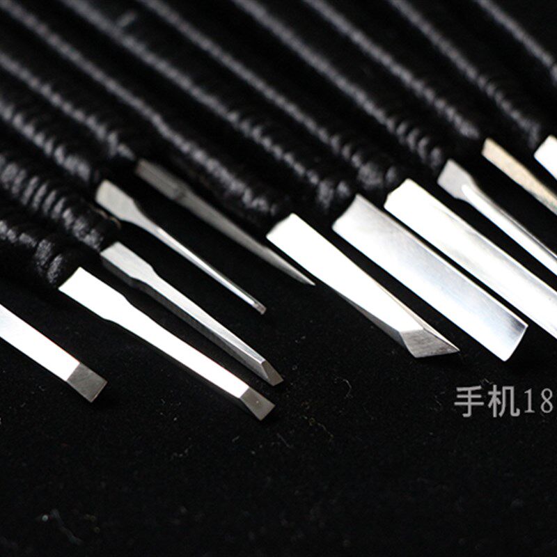 好货匠人全白钢木刻雕刻刀手工雕刻平刀木雕刀雕刻工具实木雕刻刀