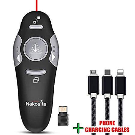 极速NAKOSITE PR2433 Laser and Wireless Presentation Clicker
