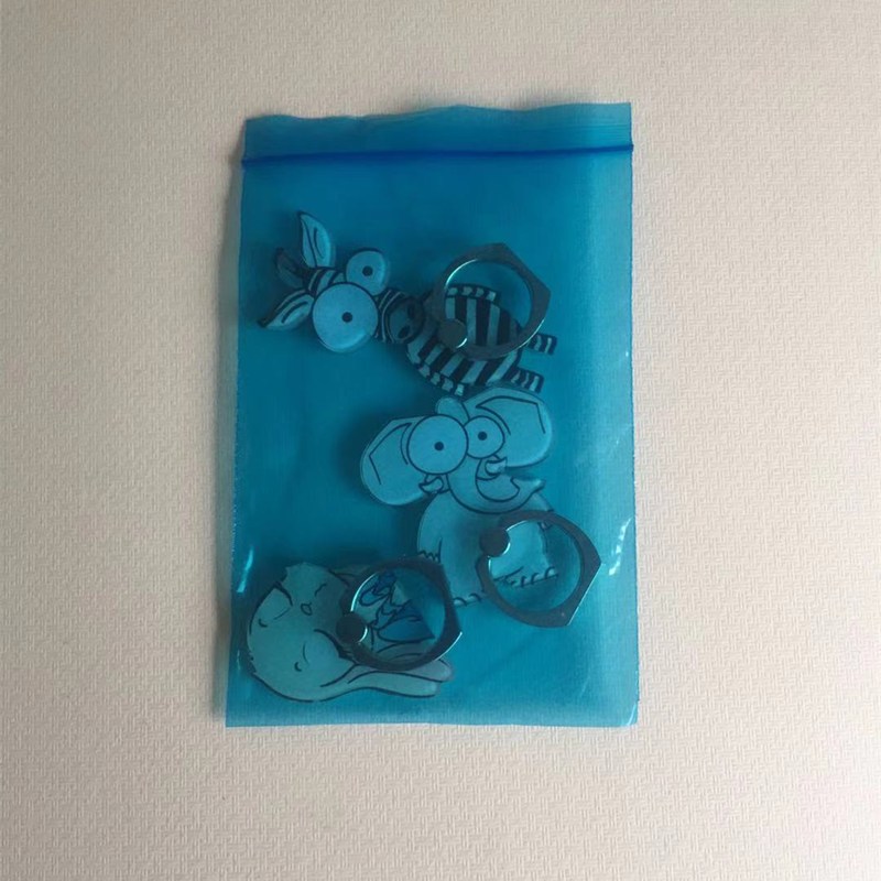 好货PE蓝色自封袋10*15CM小号彩色密封袋五金配件分类样品塑料包