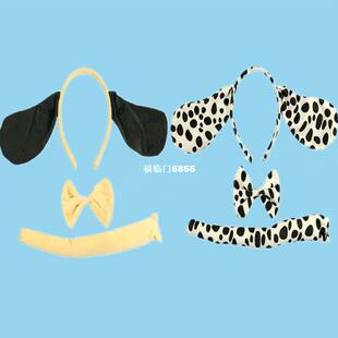 极速Party Halloween Dalmatian Dog Animal Ears Hairband Headb