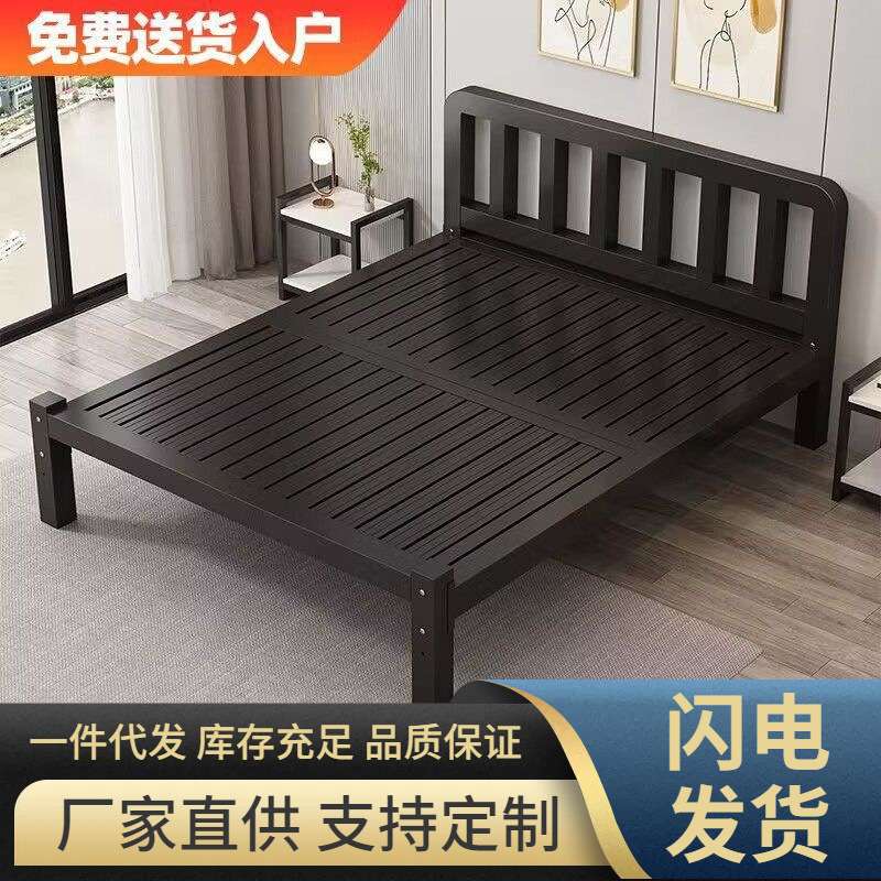 铁艺床家用1.5米双人床加厚加固铁床单人不锈钢床1.8出租房铁架床
