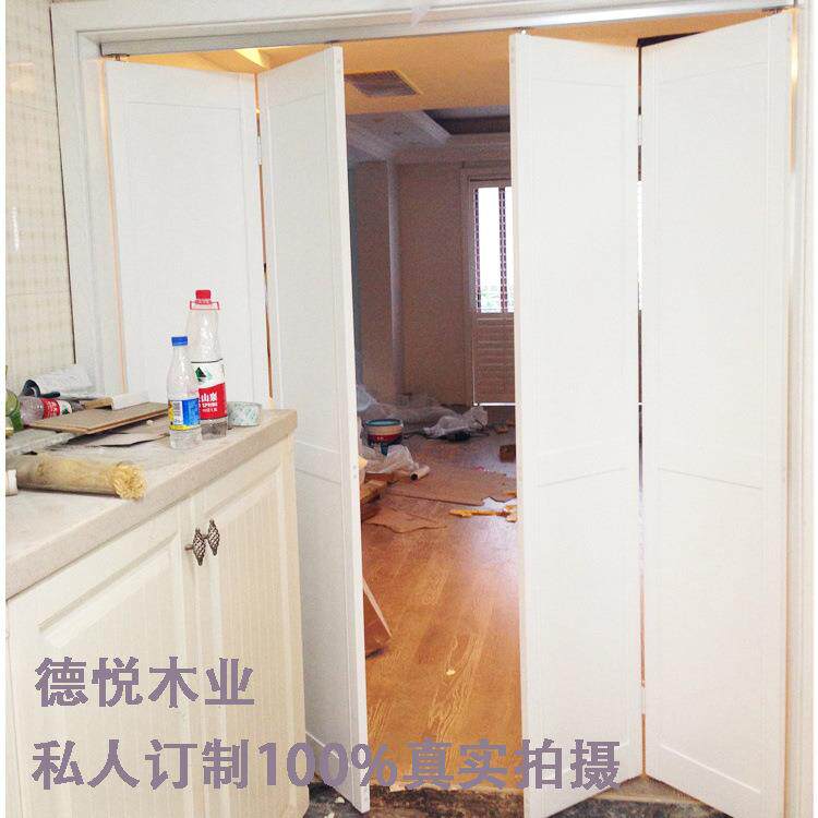 日式PVC折叠门隔断客厅厨房卫生间推拉门移门阳台卧室室内门可订