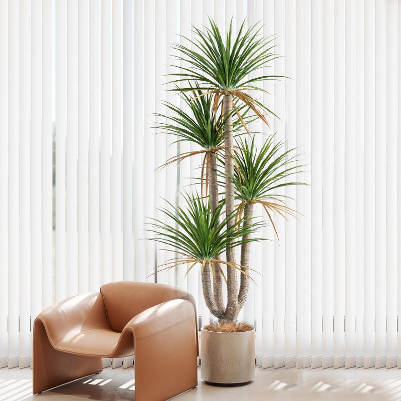 大型仿真绿植盆栽龙须树室内玄关落地装饰花摆件假树植物盆景摆设