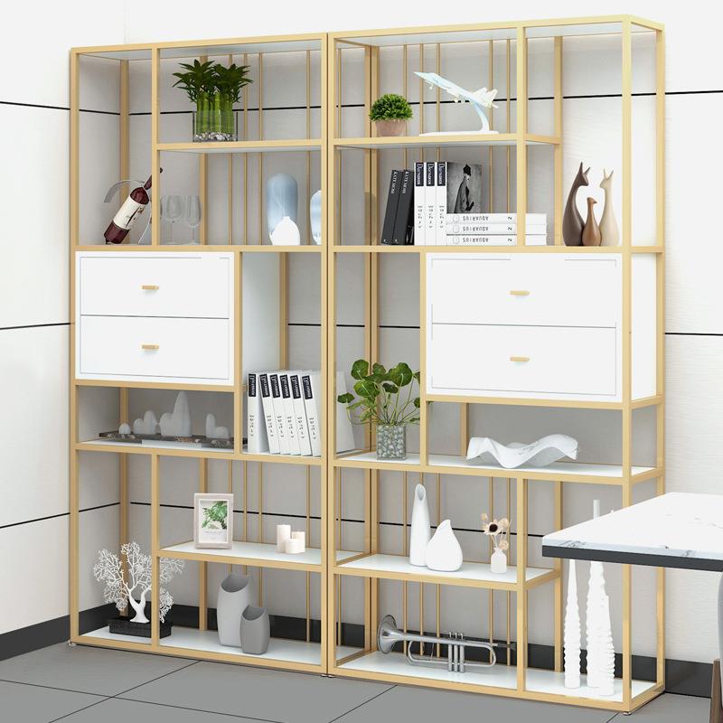 现代简约落地置物架家用客厅玄关收纳架创意办公室工作室展示架