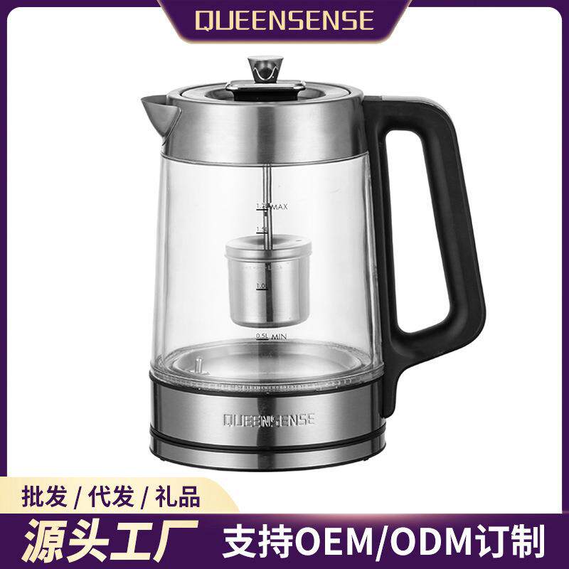 烧水壶玻璃电热水壶家用带滤网恒温壶泡茶开水壶办公室宿舍养生壶