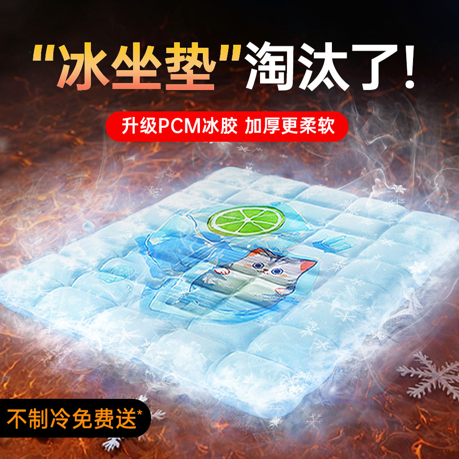 2025新款冰垫坐垫C加厚冰凉坐垫冰床垫防压疮宠物降温冰垫冰毯,居家日用,冰敷/热敷眼罩,淘宝优惠券,粉丝福利购,淘宝优惠卷