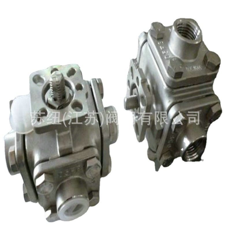气动四通球阀Q646F-16P_304,316四通球阀_不锈钢四通球阀