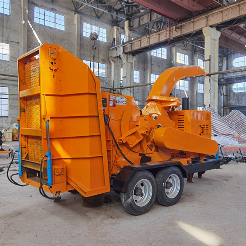 果树碎枝机 包谷杆粉碎还田机 自动喷料  车载式树枝粉碎机