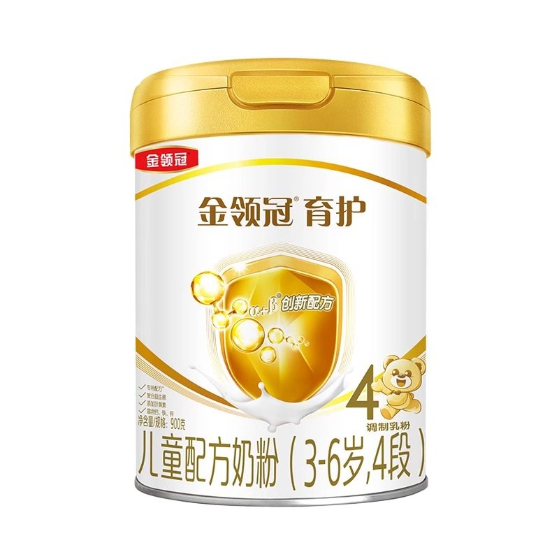 伊利金领冠育护4段3-6岁儿童成长配方牛奶粉900g正品罐装非800g,婴童奶粉,儿童奶粉（4段）,淘宝优惠券,粉丝福利购,淘宝优惠卷