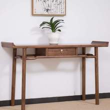 新中式条案实木靠墙玄关桌中堂供桌香案家用佛台入户条桌仿古条几