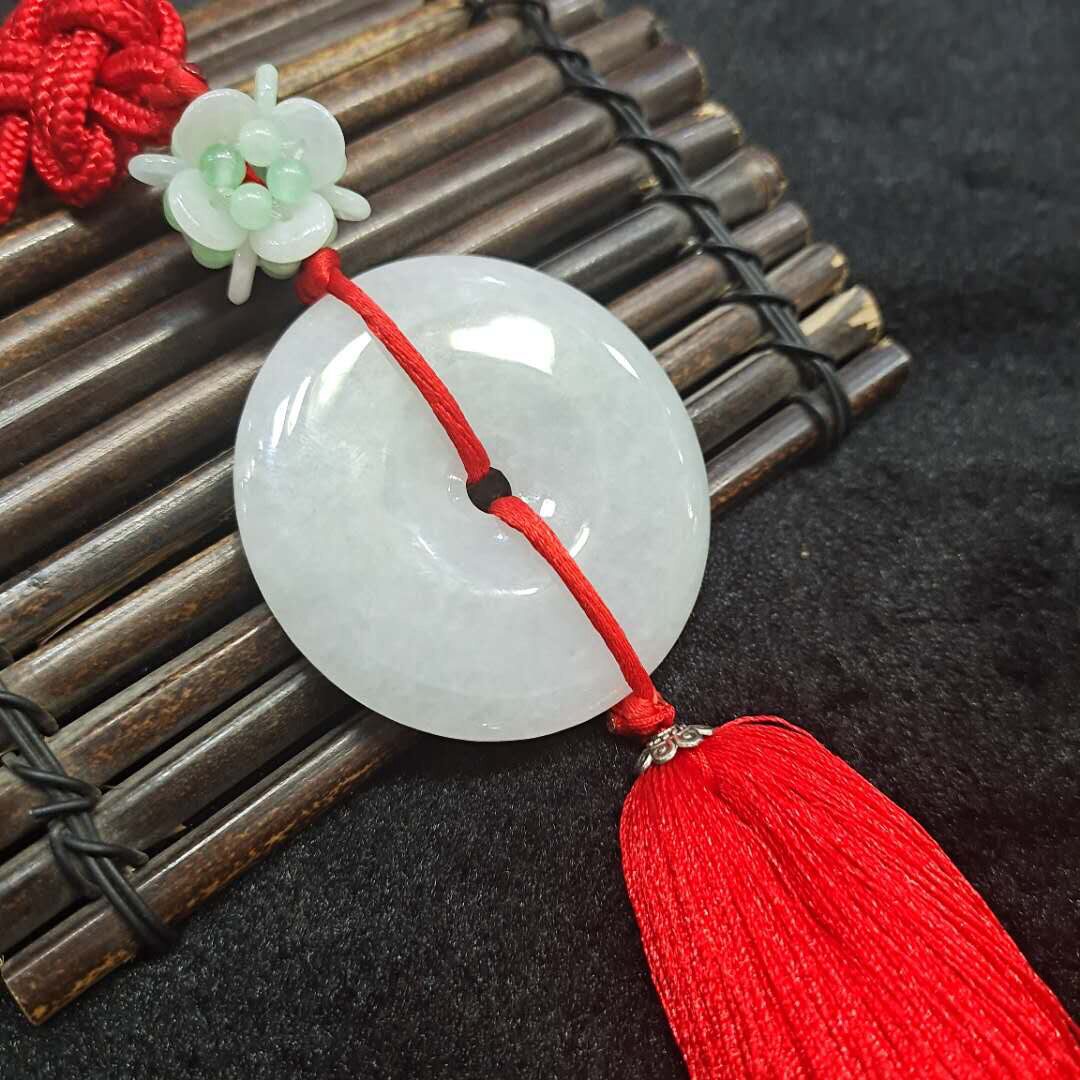 批发缅甸翡翠圆形车挂