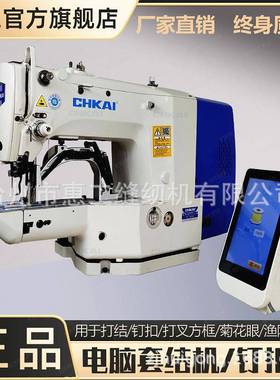 套结机1900电脑套结打枣机打结机多功能打交叉菊花眼魔术贴钉扣机