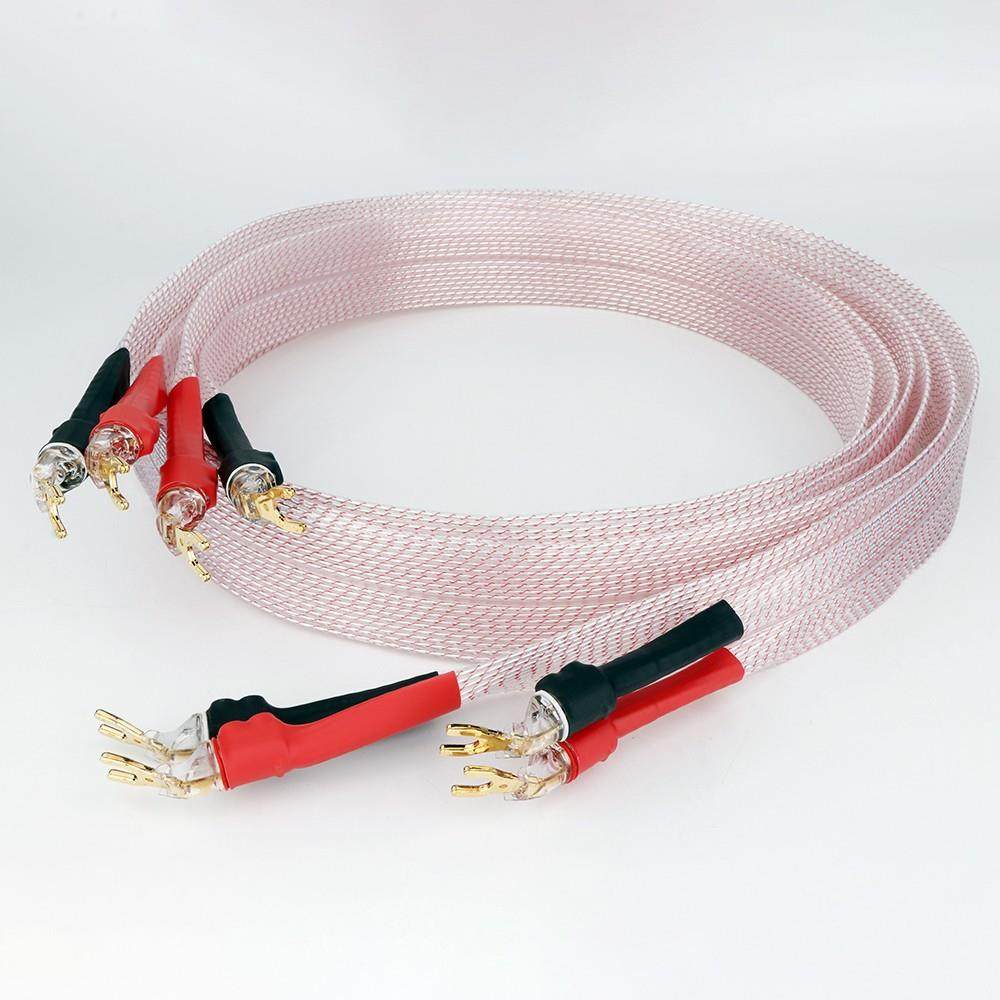 7NOCC镀银发烧级喇叭线功放胆机音响HiFi喇叭主音箱连接线