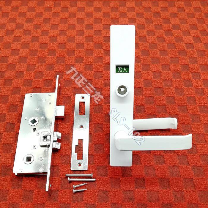 有人无人门锁列车洗手间门锁厕所显示锁移动厕所用门锁带把手