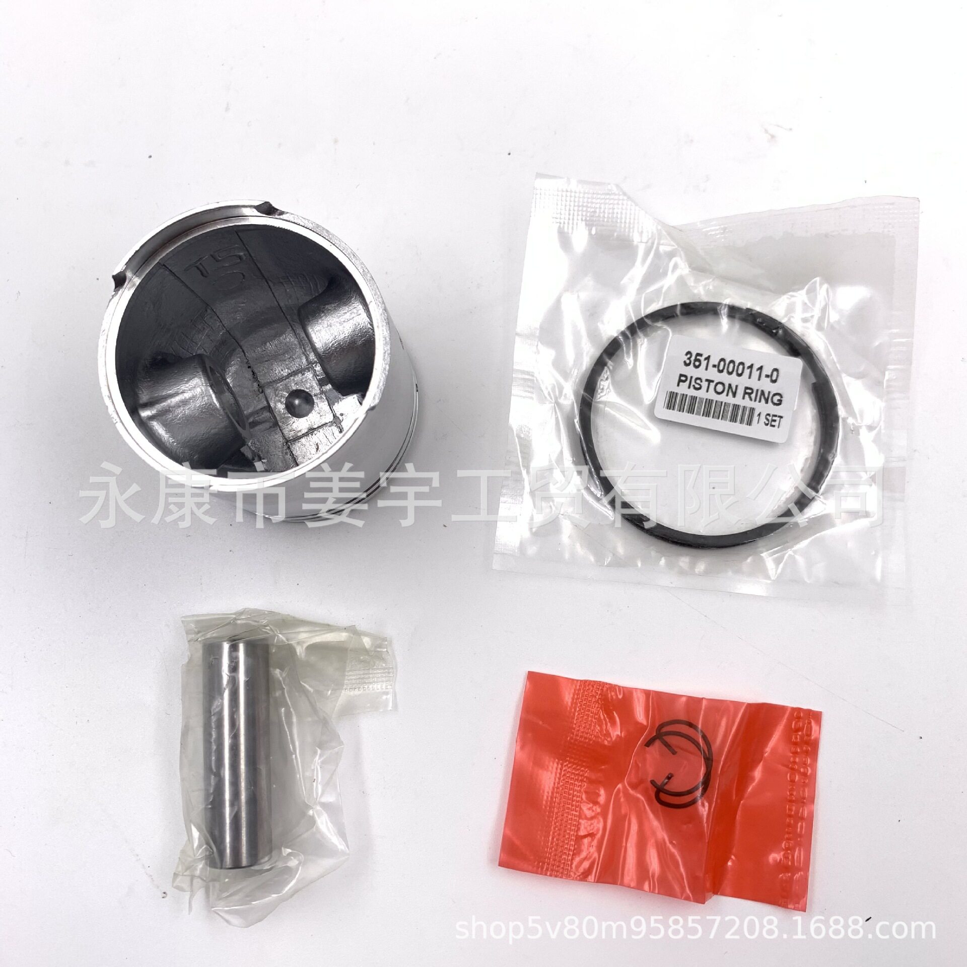 用于东发2冲5匹T5/T6船外机配件活塞、活塞销、活塞369-00001-0