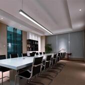 LED长条灯办公室条形吊灯铝型材超市健身房工业风造型商用方通灯