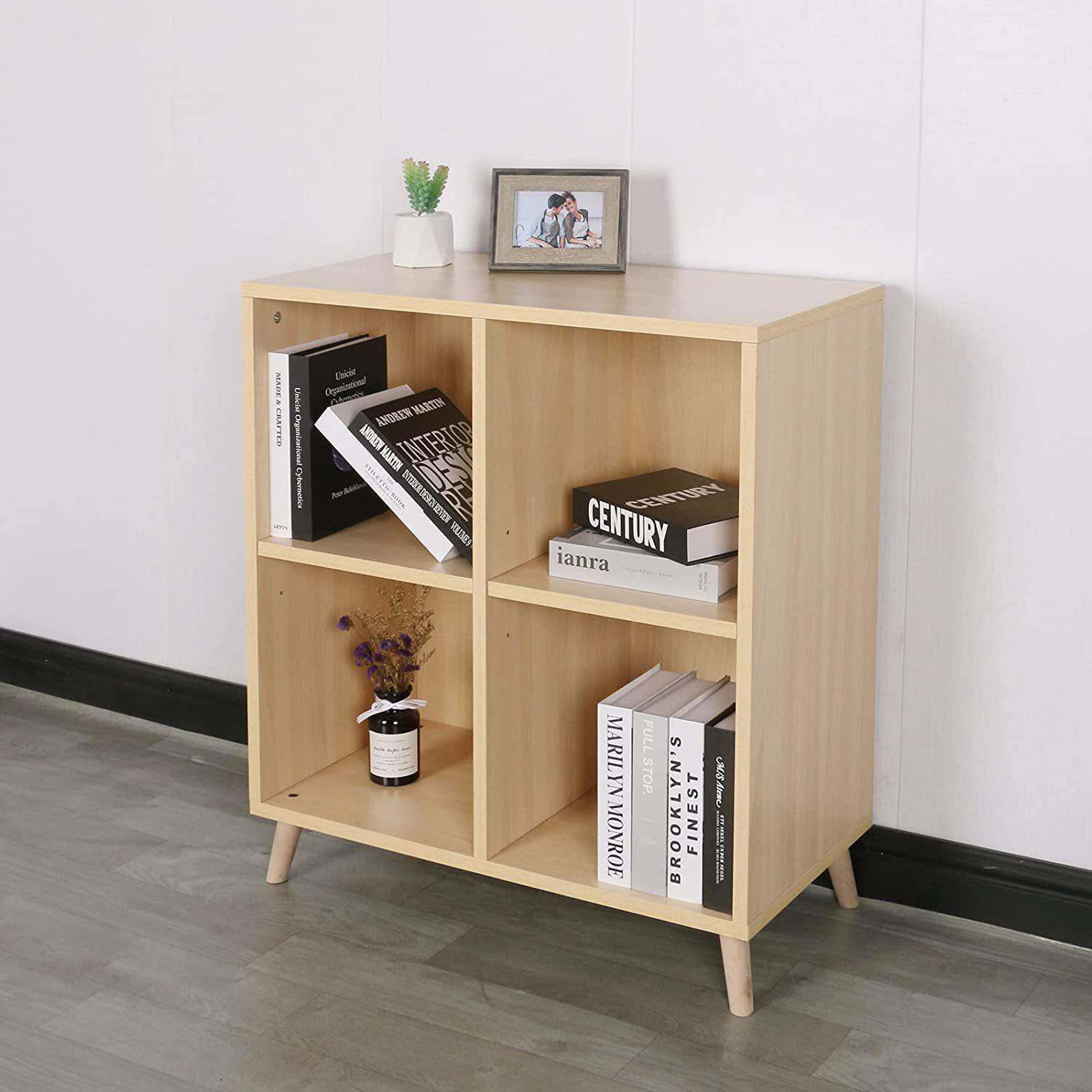 简约木质文件柜办公室侧边打印机底座桌下矮柜桌面置物架可移动