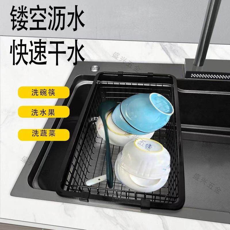 厨房沥水水伸缩304碗筷不锈钢洗菜洗碗池纳米碗碟收纳置物架,纺织面料/辅料/配套,纺织机械配件,淘宝优惠券,粉丝福利购,淘宝优惠卷