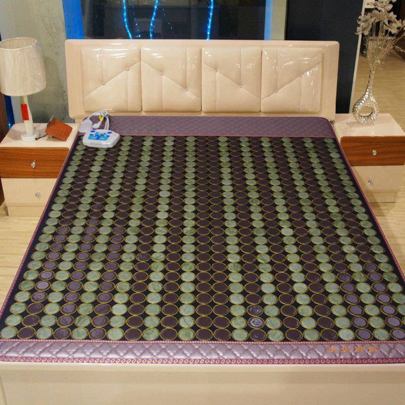 无边锗石床垫碳纤维加热托玛琳双单控褥垫可加厚可折叠榻榻米垫子